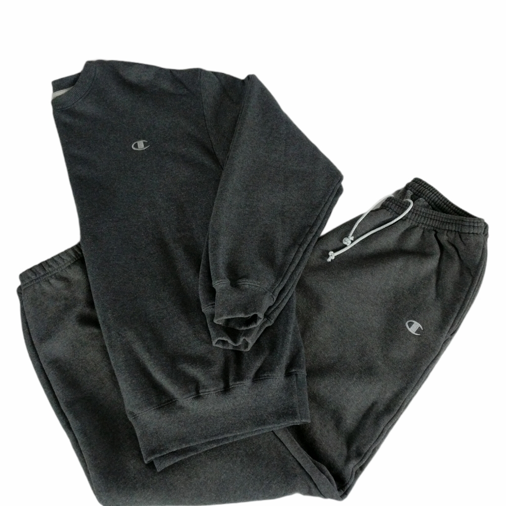Champion Sweatpants and Shirt XL Gray
